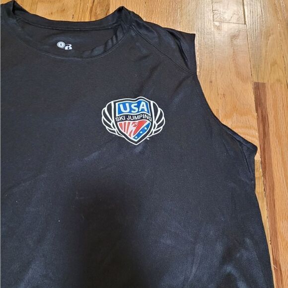 USA Ski Jumping Alpine Clinic Sleeveless Athletic Wickaway Top Large - Picture 2 of 5